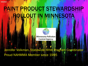 Paint Product Stewardship Roll
