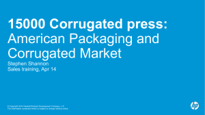 15000 Corrugated press: American Packaging and Corrugated
