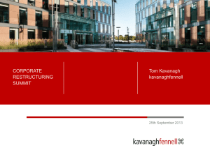 Tom Kavanagh`s presentation from the 2013 Corporate