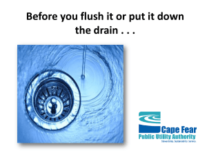 Before you flush it or put it down the drain . . .