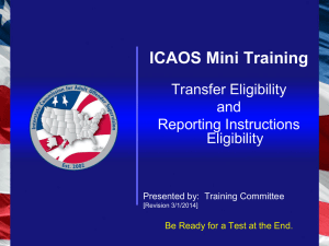 Module: Intro to ICAOS Rules & Eligibility