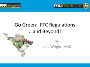 Go Green: FTC Regulations …and Beyond!