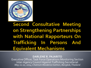 Creation of Inter-Agency Council Against Trafficking (IACAT)