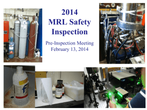 Current Pre-Inspectoin Safety Reps Meeting 2014-02-13