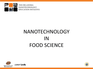 Nanotechnology in Food Science Presentation