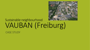 Sustainable neighbourhood VAUBAN (Freiburg)