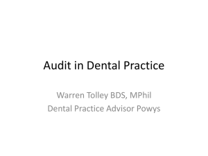 Audit in Dental Practice (1)