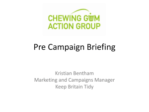 CGAG Pre Campaign Briefing KCB