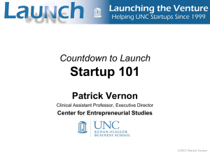 PPT - Launching the Venture