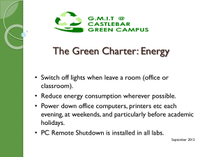 GMIT Mayo Green Campus Charter