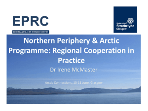Ex Ante Evaluation of the Northern Periphery Programme 2014-2020
