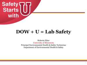 DOW Chemical`s Lab Safety Collaboration with the