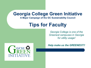 Tips for Faculty (ppt) - Georgia College & State University
