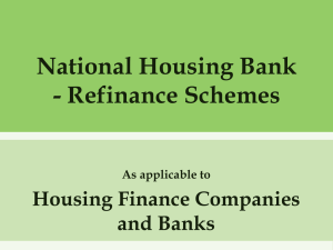 NHB`s new Refinance Schemes