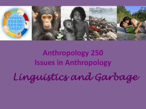 Garbage and Language PowerPoint