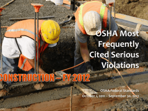Number of Serious Violations - Georgia Tech OSHA Consultation