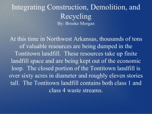 Integrating Construction, Demolition, and Recycling By