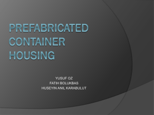 Prefabricated Containter Housing