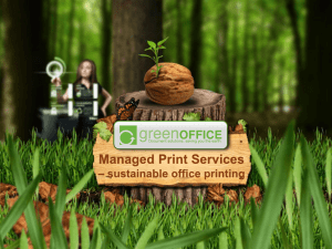 Managed Print Services * sustainable office printing