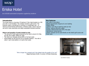 Eriska hotel case study