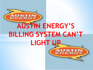 Austin Energy`s Billing System Can`t Light Up