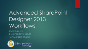 Advanced SharePoint Designer 2013 Workflows