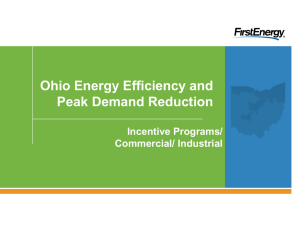 Ohio Energy Efficiency and Peak Demand Reduction