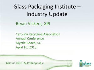 Trends in Glass Container Recycling