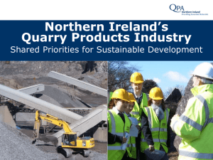 Northern Ireland`s Quarry Products Industry