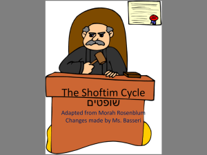 The Shoftim Cycle