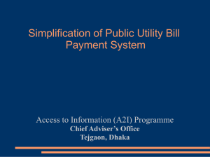 Simplification of Utility Bill Payment System