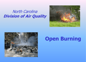 Open Burning Program - Division of Air Quality
