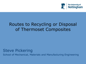 Routes to Recycling or Disposal of Thermoset Composites