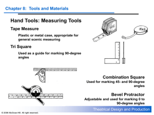 Chapter 8: Tools and Materials