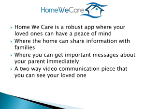 AM-4: Home We Care App