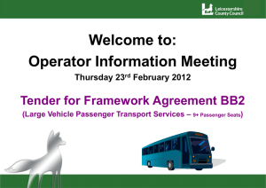 Operator Information Meeting Presentation 23.02.2012