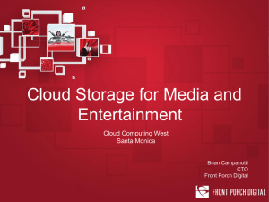Content Storage Management - Distributed Computing Industry