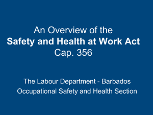 Safety and Health at Work Act 2005