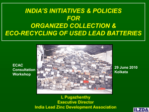 india`s initiatives & policies for organized collection & eco