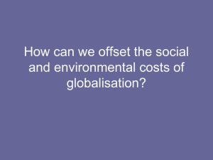 Environmental Consequences of Globalisation