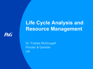 Life Cycle Analysis and Resource Management Slideshow 1