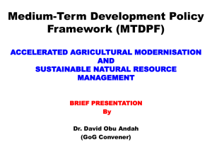 Accelerated Agricultural Modernisation And Sustainable Natural