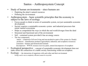 Santos – Anthroposystem Concept