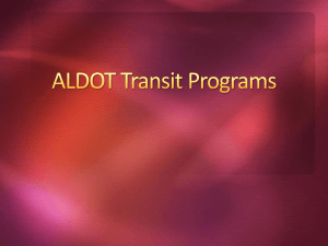 ALDOT Transit Programs – PowerPoint