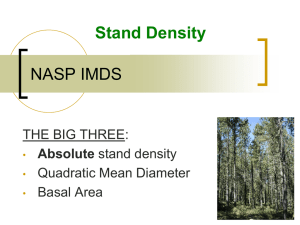 05p Stand Density - NASP-IMDS