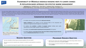 Vulnerability of Modiolus reefs to climate change: Towards