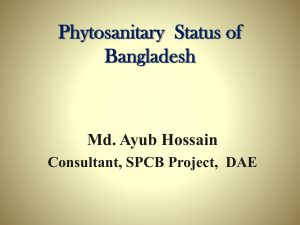 Phytosanitary Certification system of Bangladesh