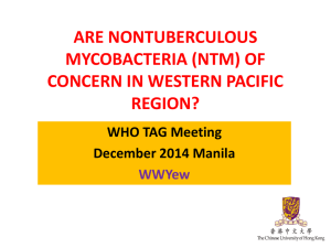 NTM - WHO Western Pacific Region