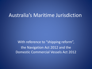 Australia`s maritime jurisdiction