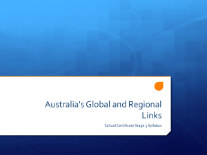 Australia`s Global and Regional Links